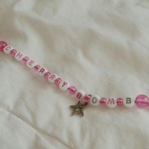 ☆HANDMADE Cherrybomb Colored Letter Bead Bracelet☆